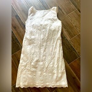 Ann Taylor White Eyelet Dress